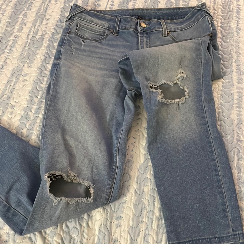 ripped knee jeans